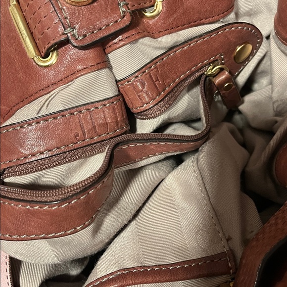 Y2K VINTAGE JUICY COUTURE FREESTYLE LOCK LEATHER LARGE TOTE SATCHEL - Picture 16 of 16